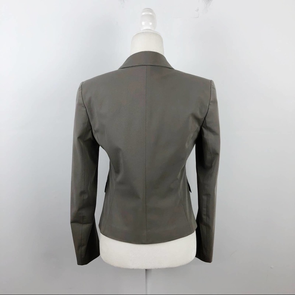 Theory Tailored Fitted 2 Button Front Blazer Sz 6 - image 7